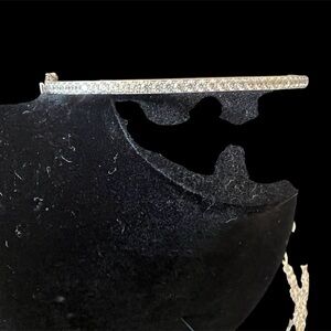 Elegant Sterling Silver Diamonique Bracelet
